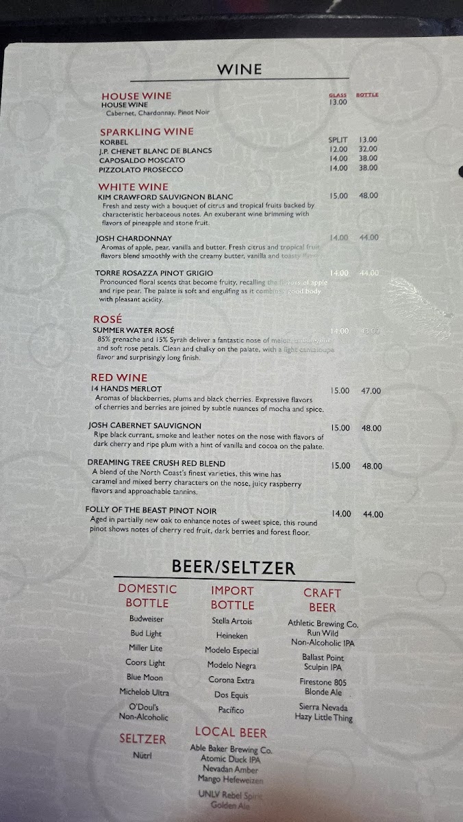 Peppermill and Fireside Lounge Menu - Image 4