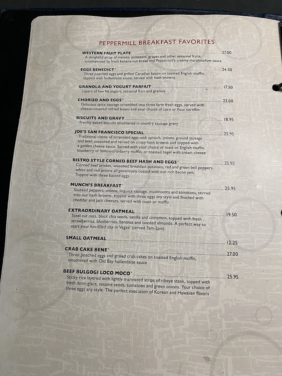 Peppermill and Fireside Lounge Menu - Image 6